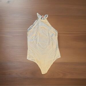 White Solaris Style bodysuit